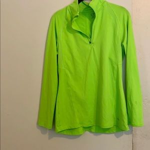 Vibrant Green Half Zip